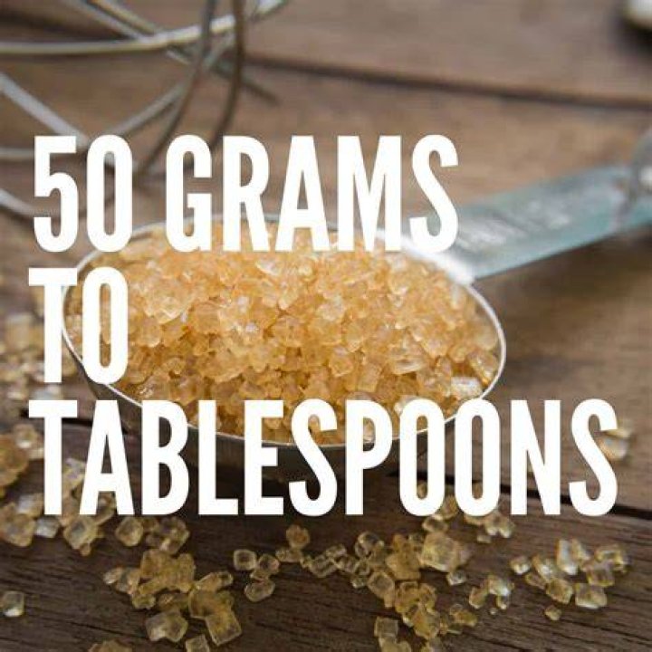 How many tablespoons is in a gram of sugar?