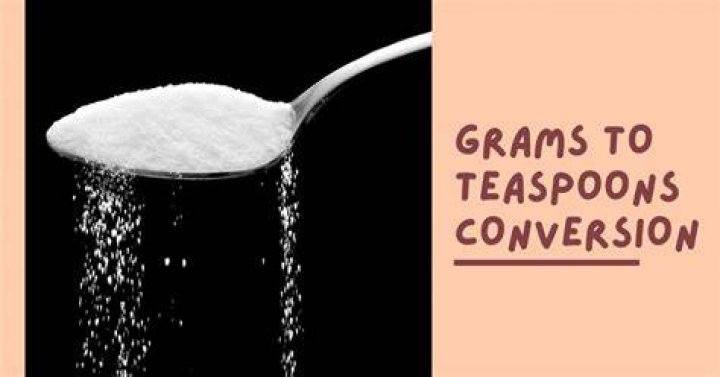How many teaspoons is in 30 grams?
