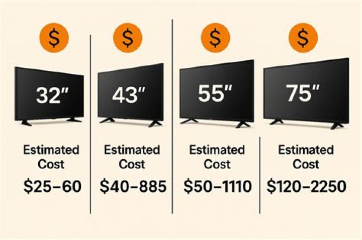How much did a TV cost in 2005?