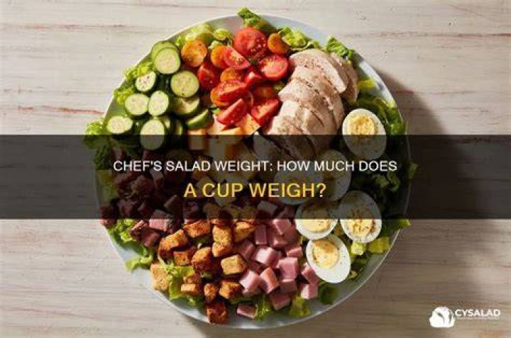 How much does 1 cup of salad mix weigh?