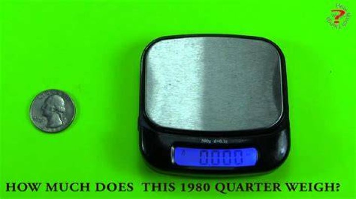 How much does 25 cents weigh in grams?