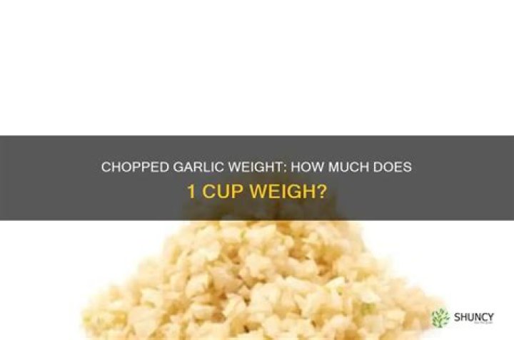 How much does a cup of chopped nuts weigh?