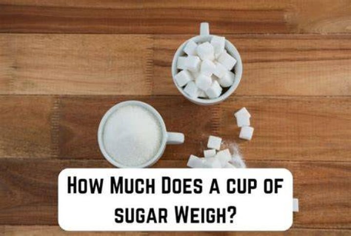 How much does half a cup of sweetener weigh?