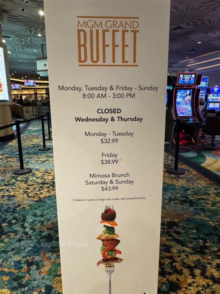 How much does MGM Grand buffet cost?