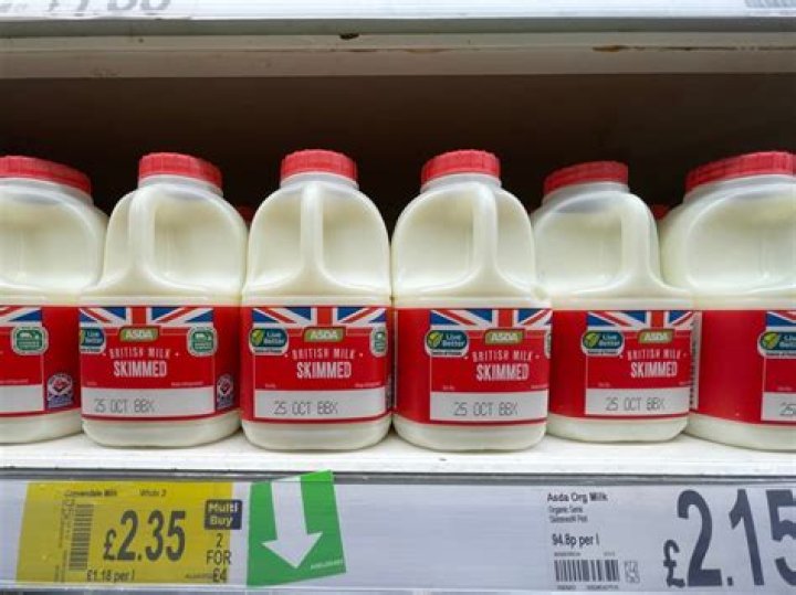 How much does milk cost in UK?