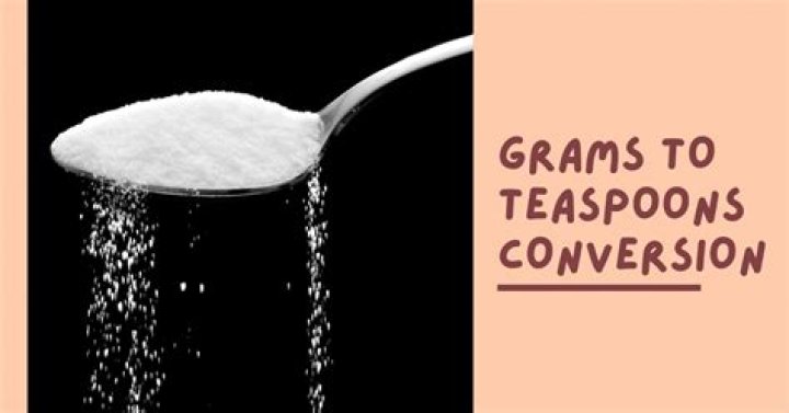 How much is 15 grams in teaspoon?