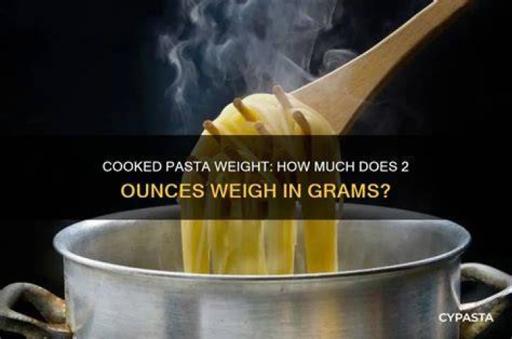How much is 8 ounces of cooked pasta in grams?