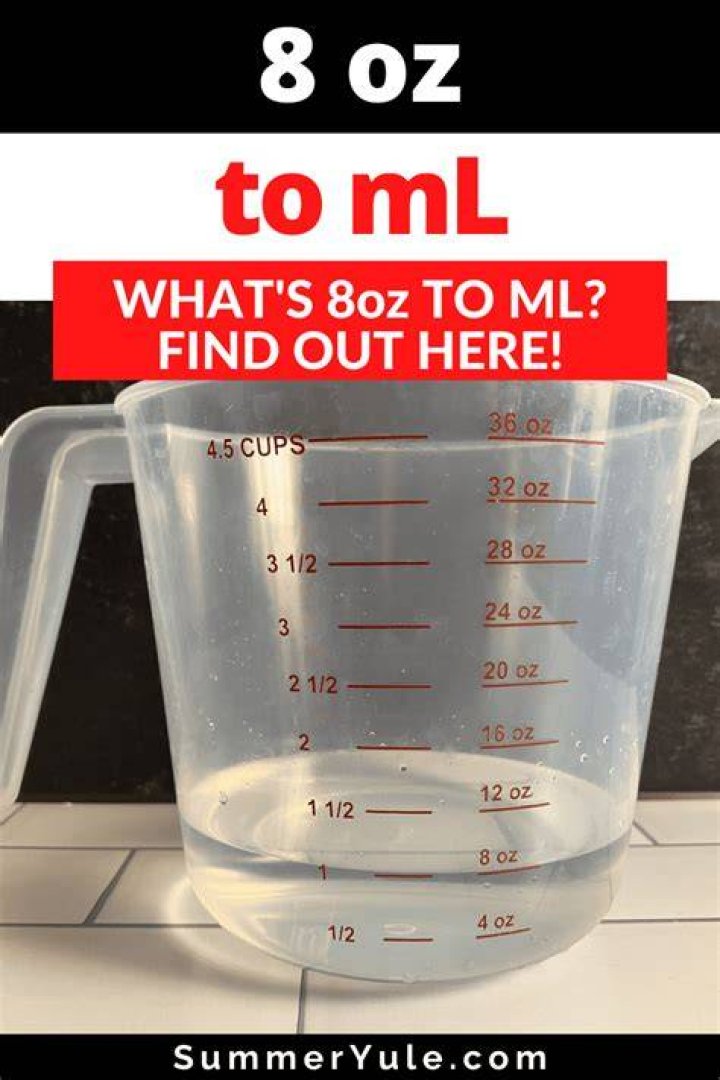 How much is 8 ounces of milk?