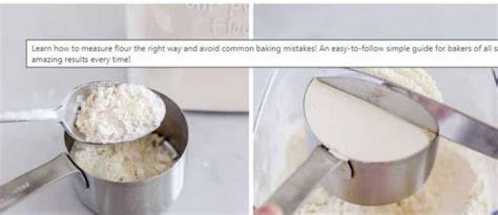 How much is a 100g of flour?