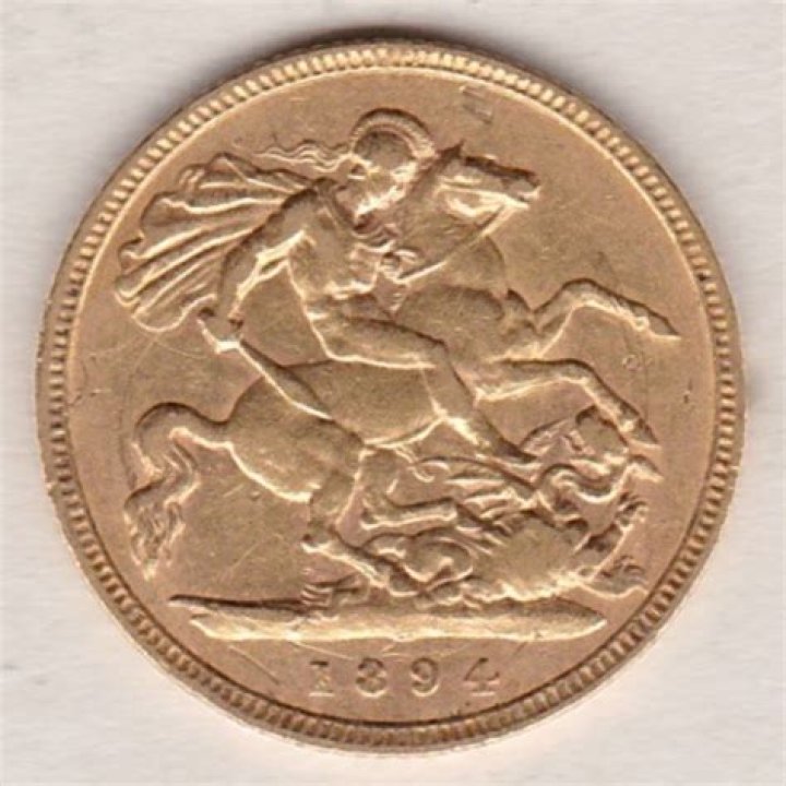 How much is a 1894 half gold sovereign worth?