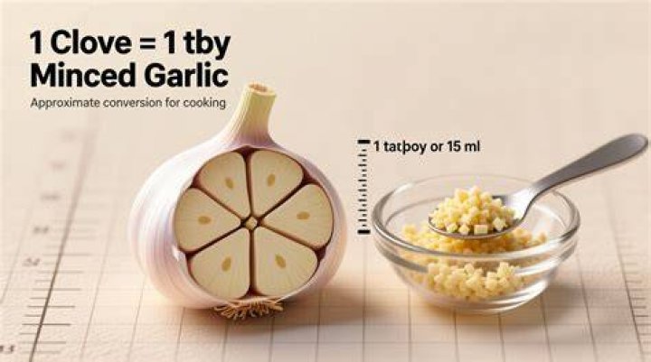 How much minced garlic is a large clove?