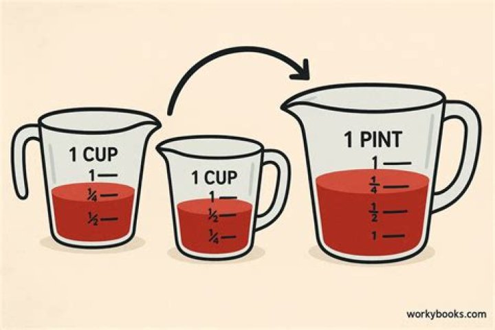 How much more is 1 cup than 1 pint?