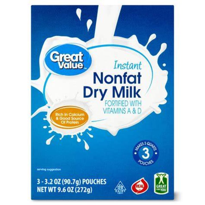 How much nonfat dry milk makes a cup?