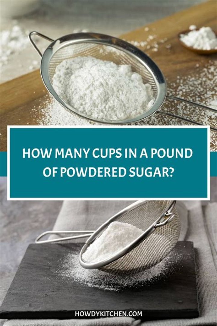 How much powdered sugar equals a cup sugar?