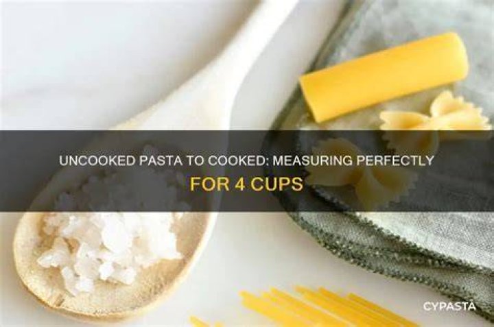 How much uncooked pasta is 1cup?