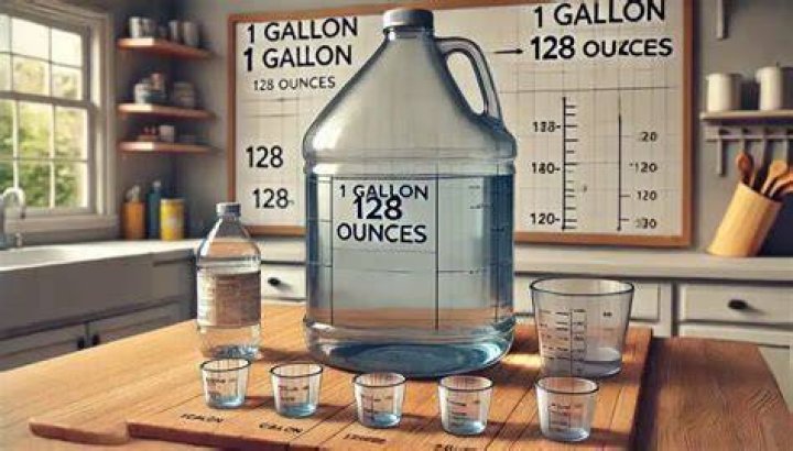 Is 128 ounces equal to 1 gallon?