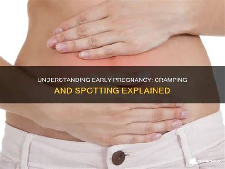 Is cramping and spotting normal in early pregnancy?