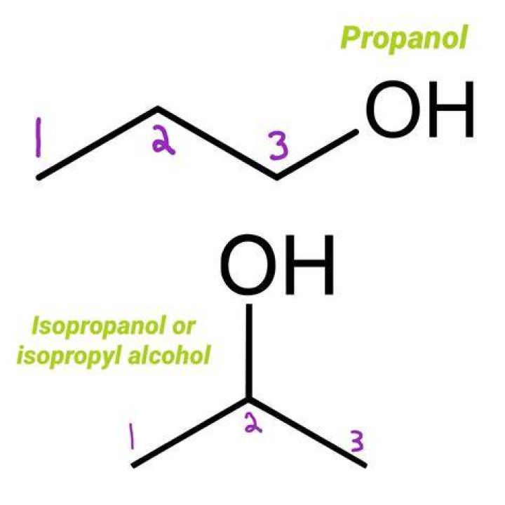 Is isopropyl alcohol and 1-propanol the same?