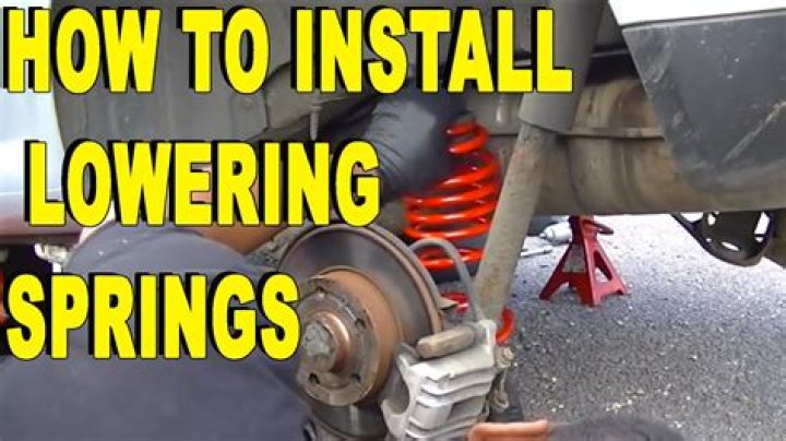 Is it bad to put lowering springs on your car?