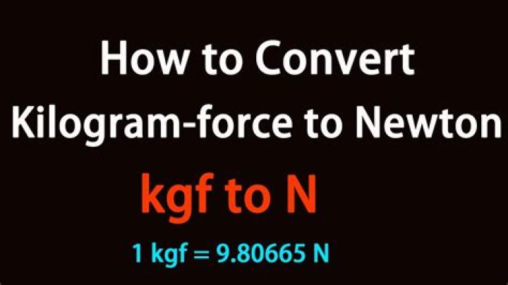 Is KGF the same as N?
