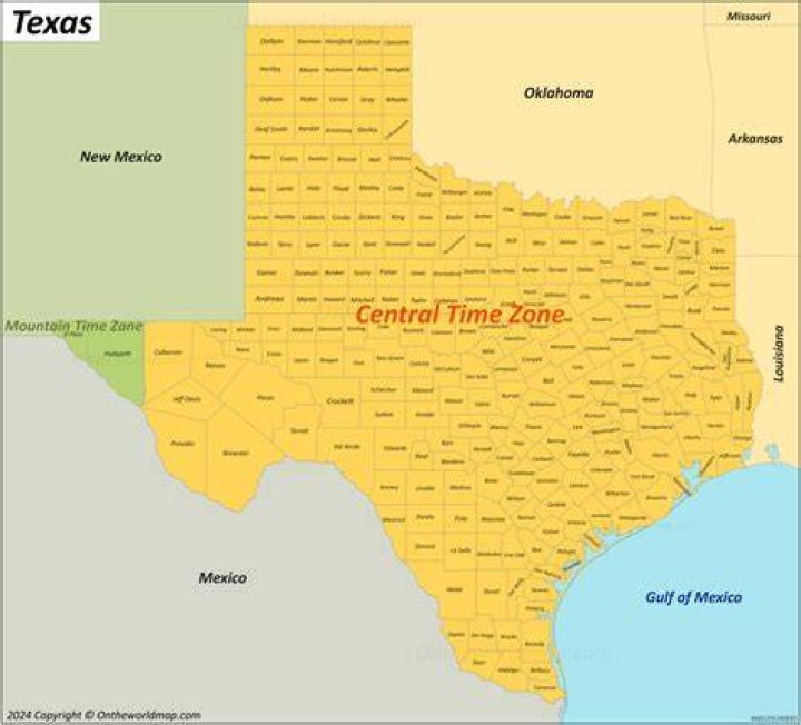Is Lubbock Texas in Central Time Zone?