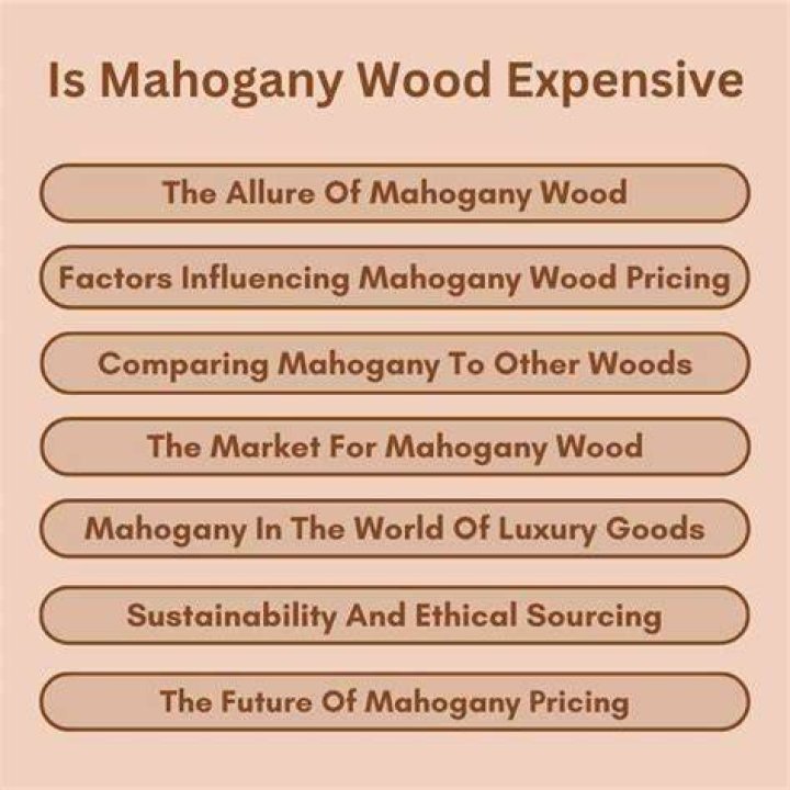 Is mahogany an expensive wood?