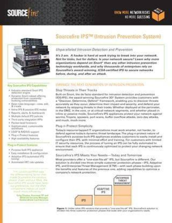 Is Sourcefire an IPS or IDS?