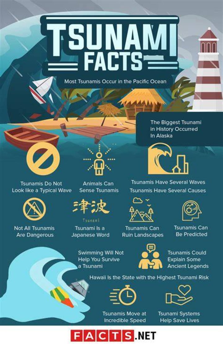 What are 5 facts about tsunamis?