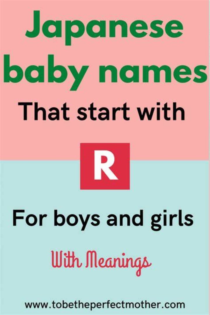 What are Japanese names that start with R?