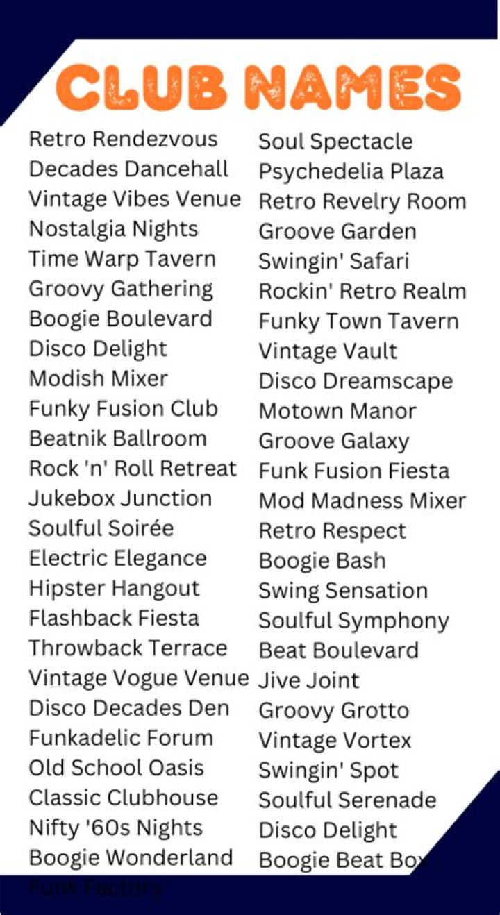 What are some unique clubs?