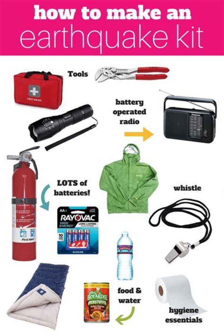 What are the emergency kit for earthquake?