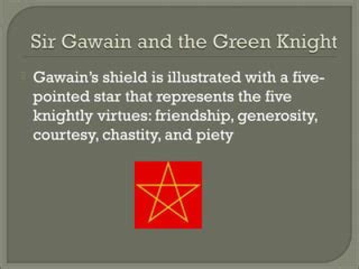 What are the five virtues in Sir Gawain?