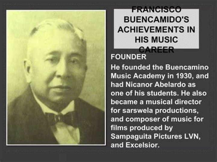 What are the songs composed by Francisco Buencamino?