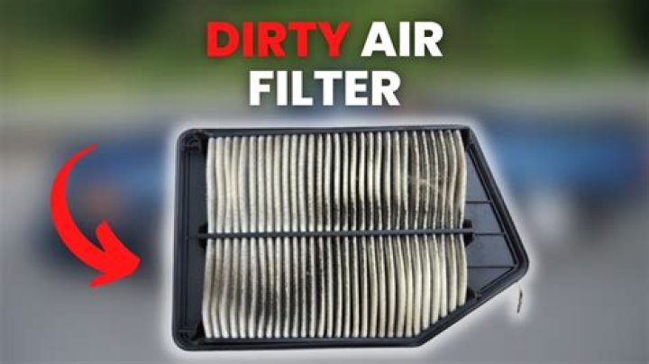 What are the symptoms of a dirty air filter?