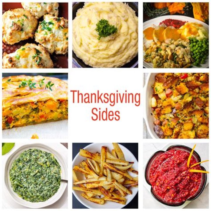 What are the two most popular Thanksgiving side dishes?