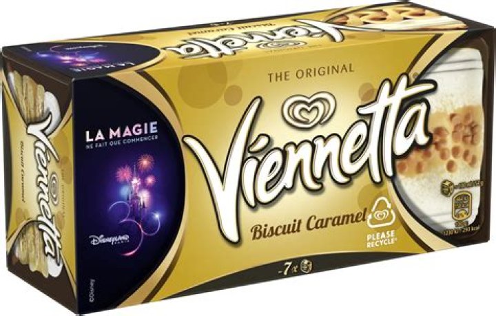 What biscuit is in caramel viennetta?