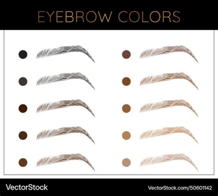 What color is granite for eyebrows?