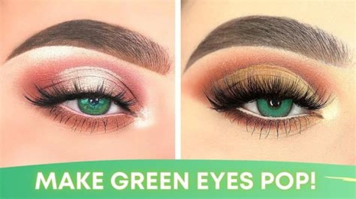 What color make green eyes pop?