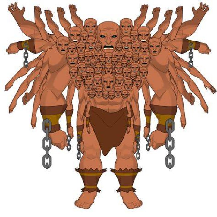 What did the Hecatoncheires look like?