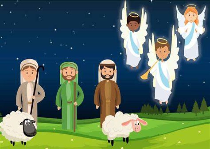 What do the shepherds represent in the Christmas story?