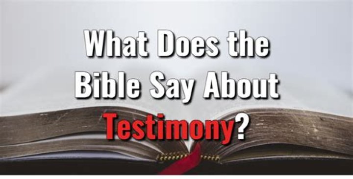 What does Christian testimony mean?