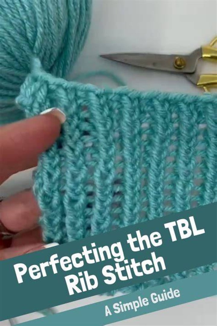 What does TBL mean in a knitting pattern?