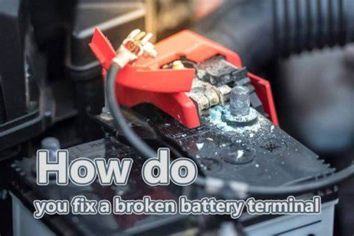 What happens if battery terminal is cracked?