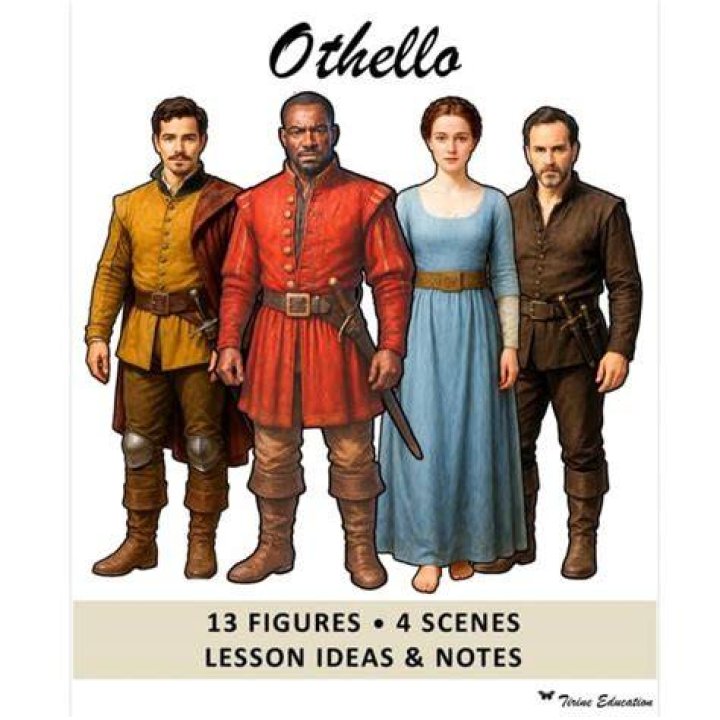 What human weaknesses are depicted in the drama Othello?