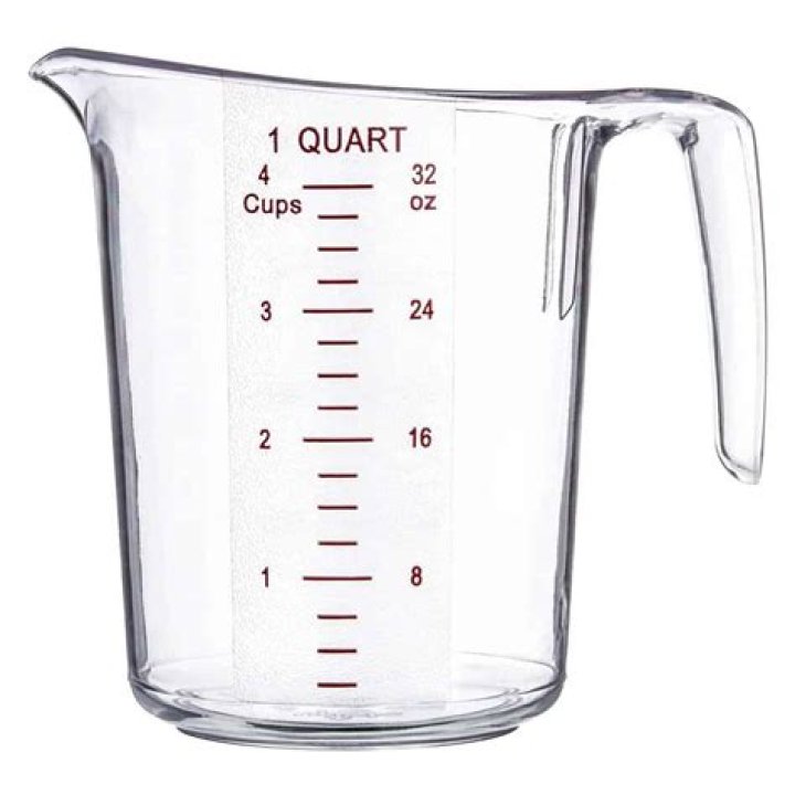 What is 1/6th of a quart?