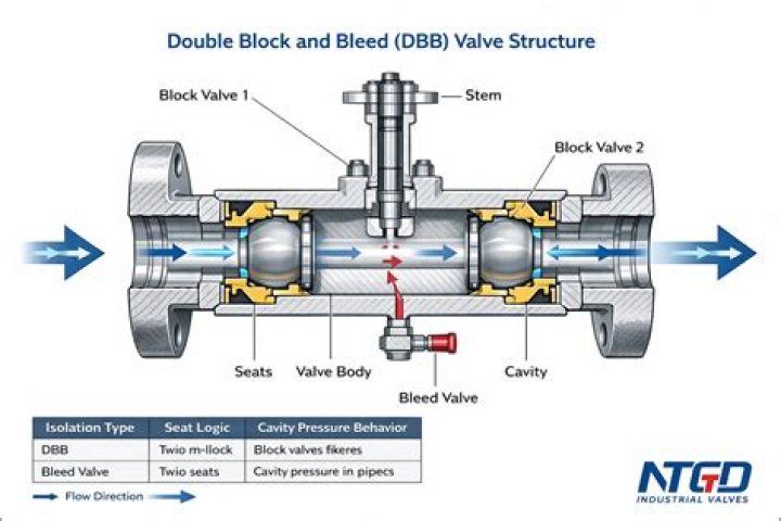 What is a double block and bleed valve?