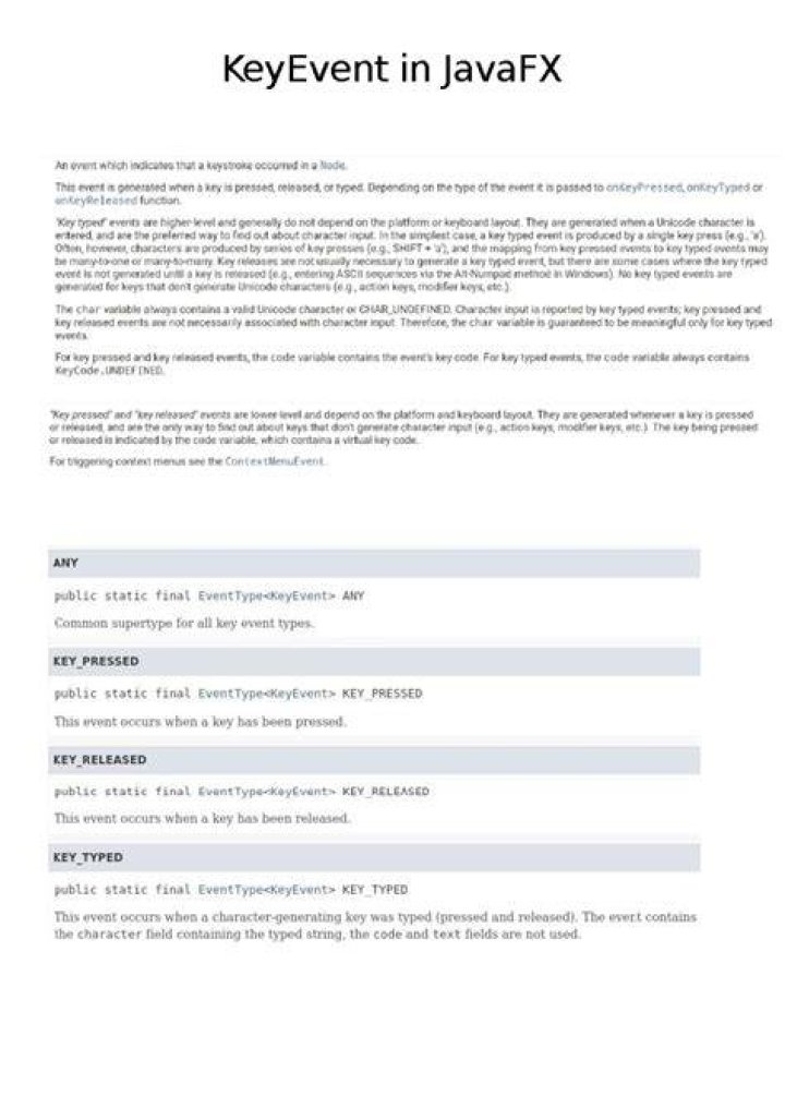 What is a KeyEvent?