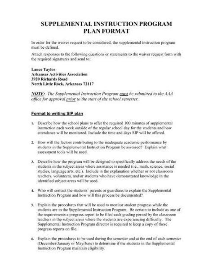 What is a supplemental instruction program?