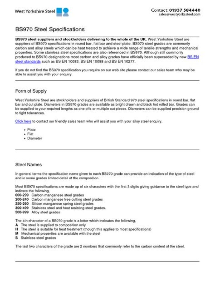What is bs 970?