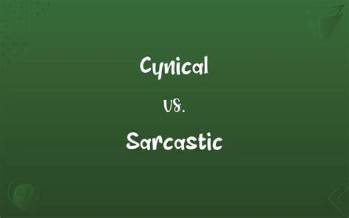 What is cynical sarcastic?